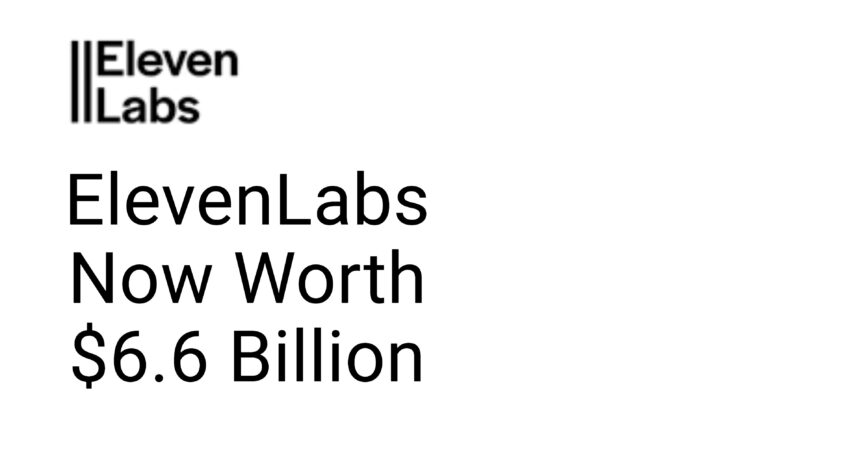 ElevenLabs Now Worth $6.6 Billion